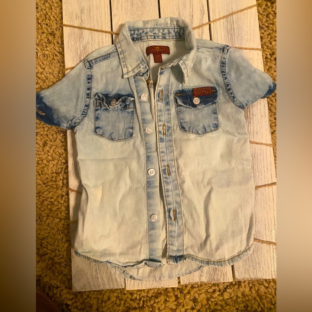 Seven of Mankind Toddler size 2T button up.